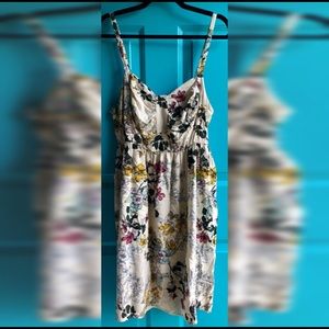 Torrid Ivory Floral Challis Mini Dress